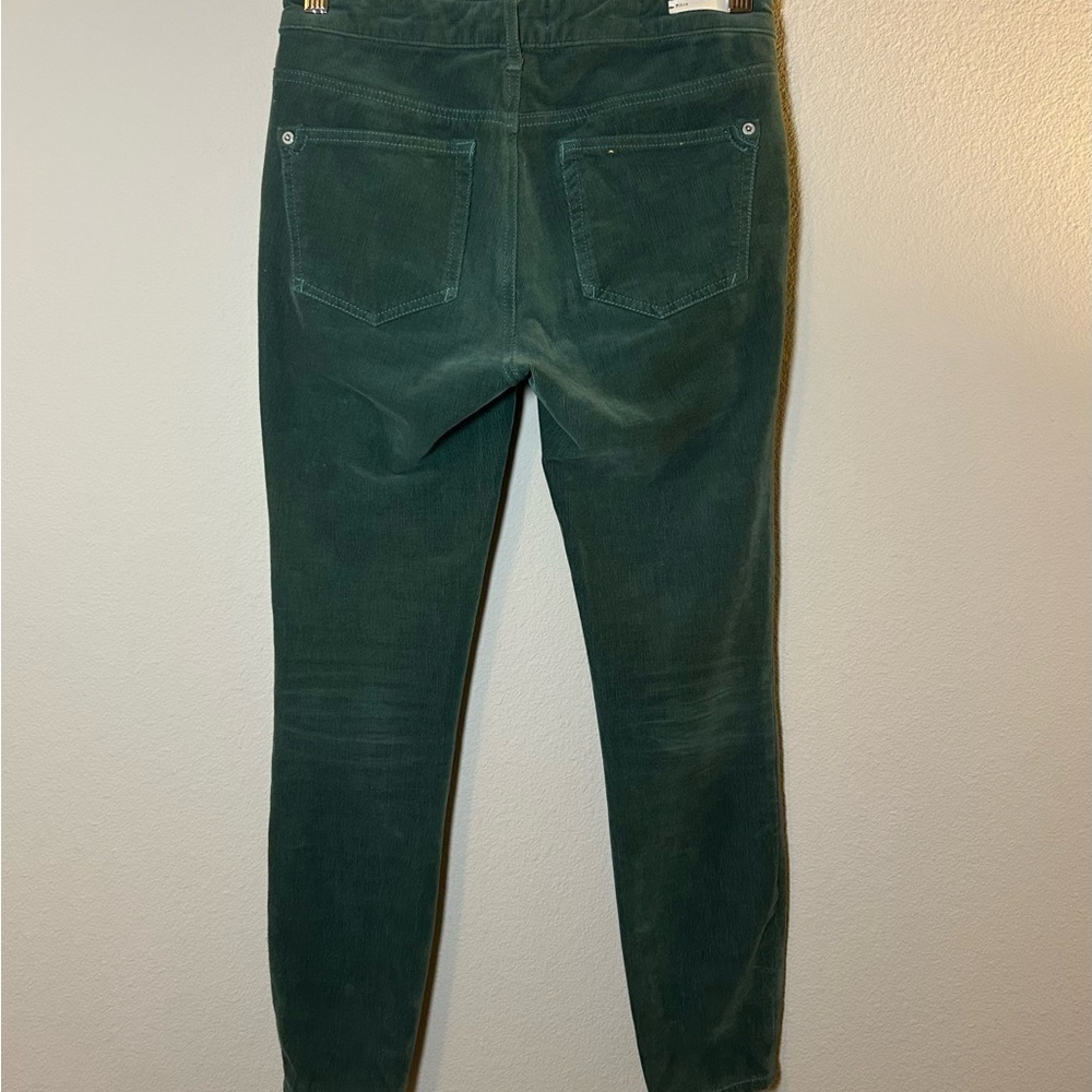 Pilcro Size 26 Corduroy High Rise Skinny Jeans Forest Green by Anthropology - Picture 12 of 14